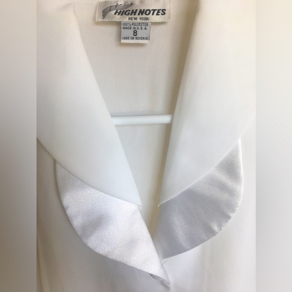 High Notes New York Long Sleeve Cuff Blouse Shirt - Picture 3 of 6